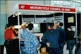Our stand at the Sydney 2004 Motorcycle Show