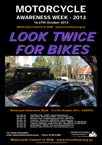 MAW poster - Look twice for bikes