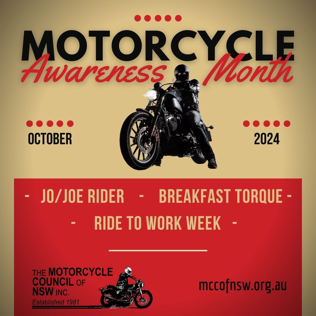 Motorcycle Awareness Month 2024 - MCC of NSW